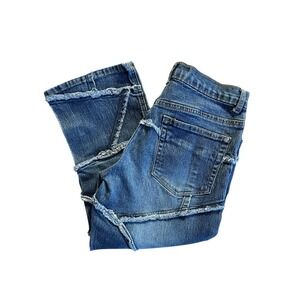 R4R Rave Jeans Women's Size‎ 9 Blue Denim Flare Mid Rise Stretch Y2K 90s